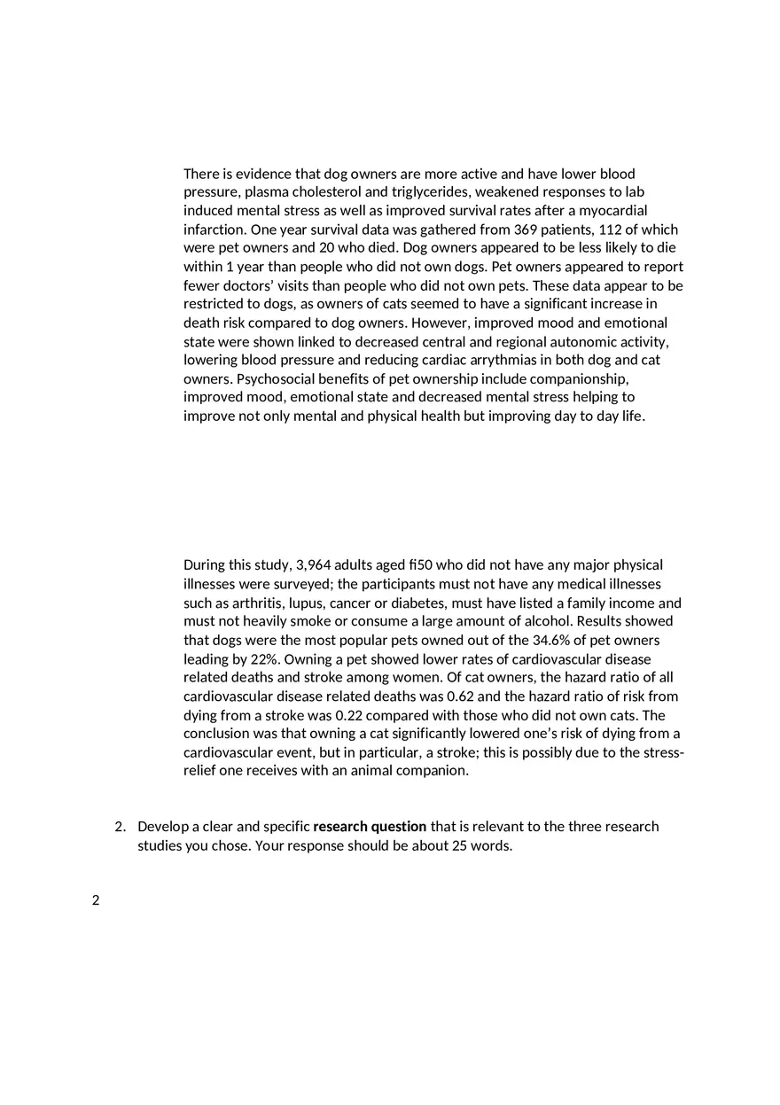 The Impact of Pet Ownership on Cardiovascular Health - Page 2