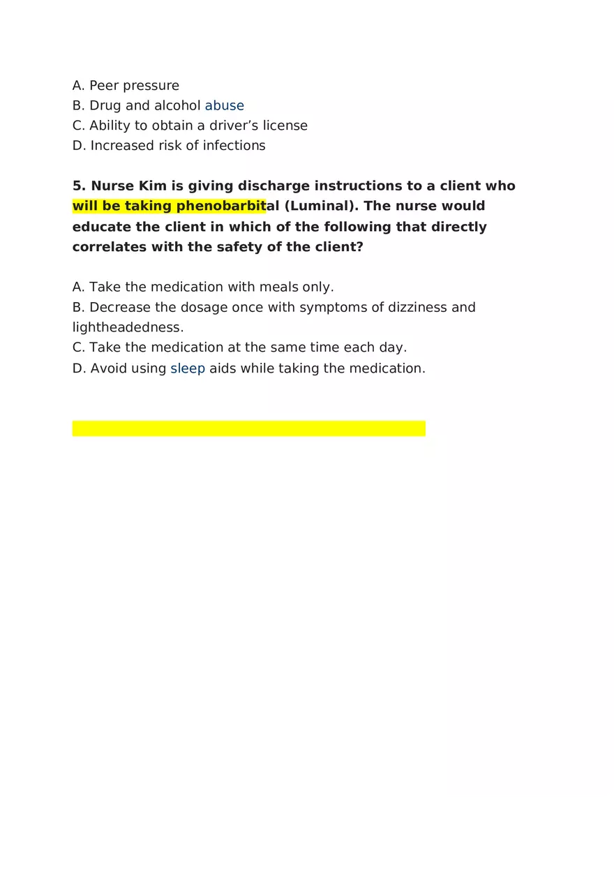 Seizure Disorder Case Study (Generalized) - Page 5