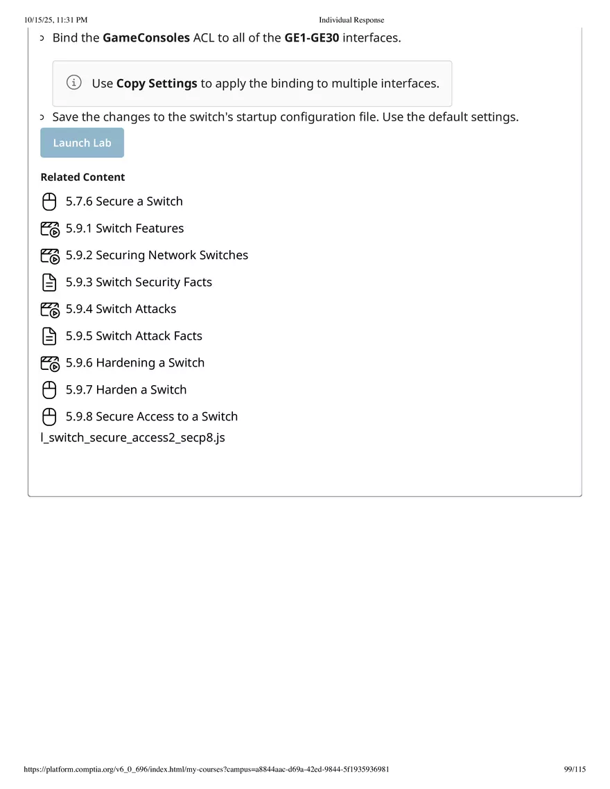 Fall 2025 Midterm Exam Configure a Screened Subnet - Page 114