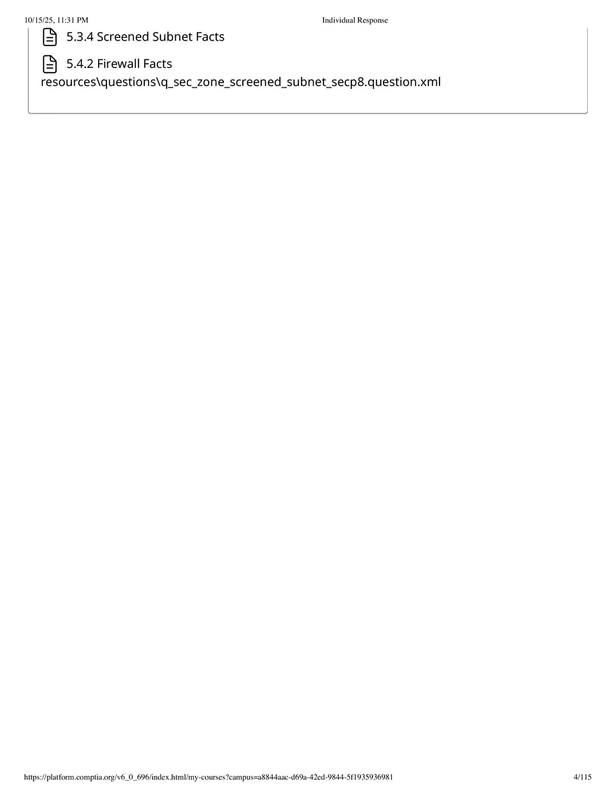 Fall 2025 Midterm Exam Configure a Screened Subnet - Page 39