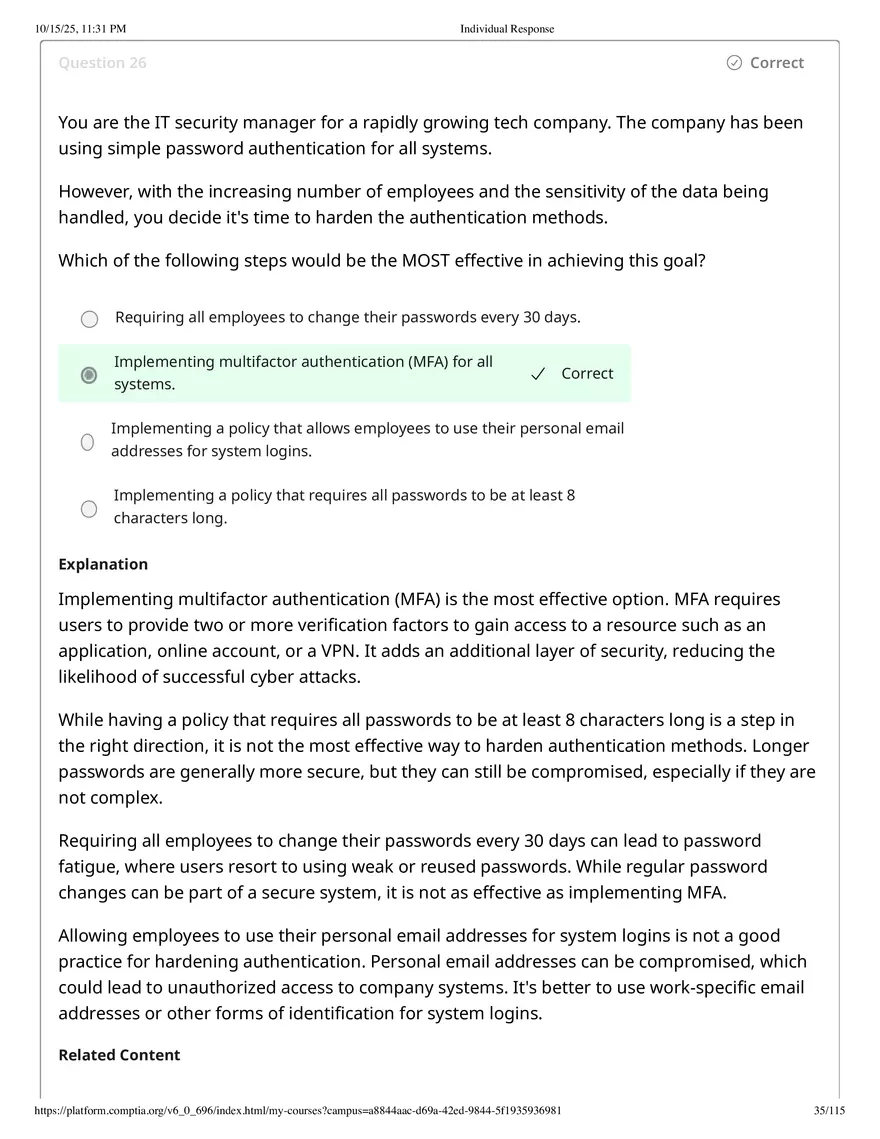 Fall 2025 Midterm Exam Configure a Screened Subnet - Page 44