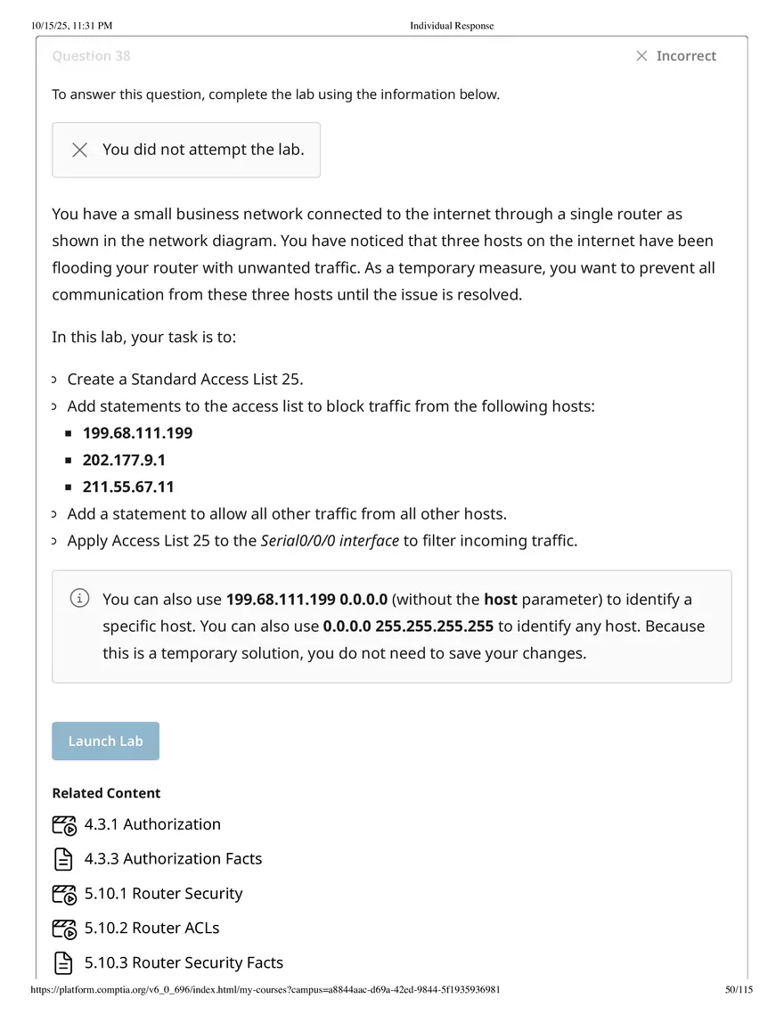 Fall 2025 Midterm Exam Configure a Screened Subnet - Page 60