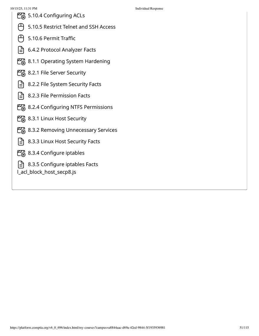 Fall 2025 Midterm Exam Configure a Screened Subnet - Page 62