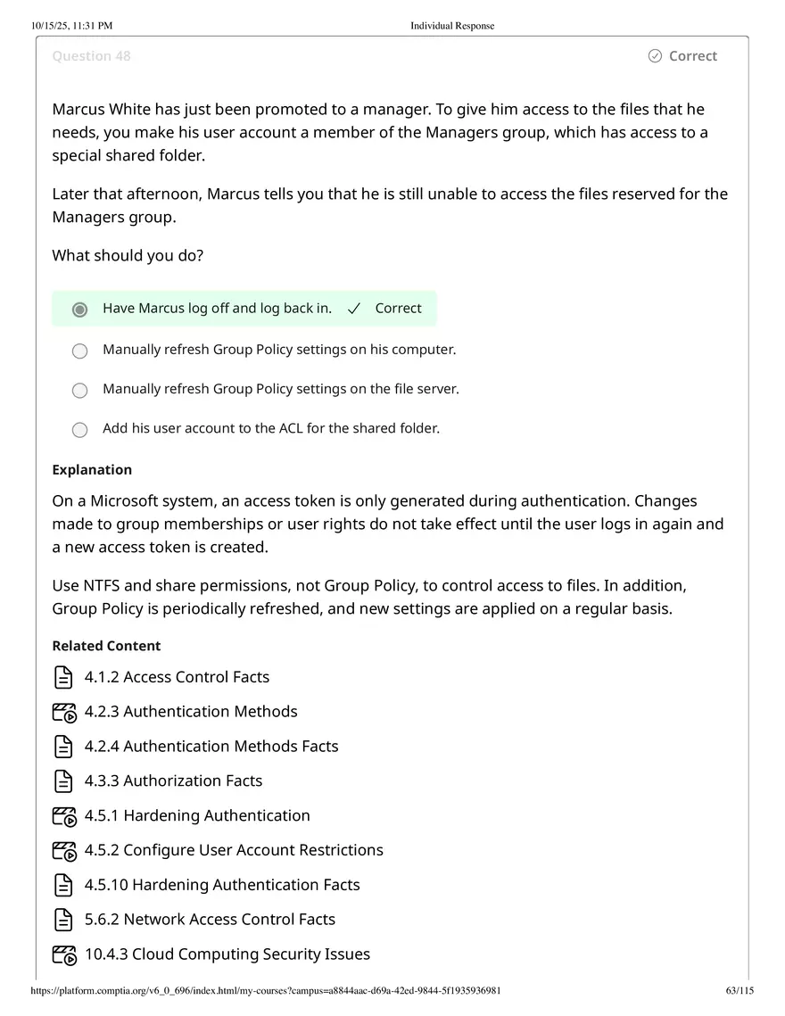 Fall 2025 Midterm Exam Configure a Screened Subnet - Page 75