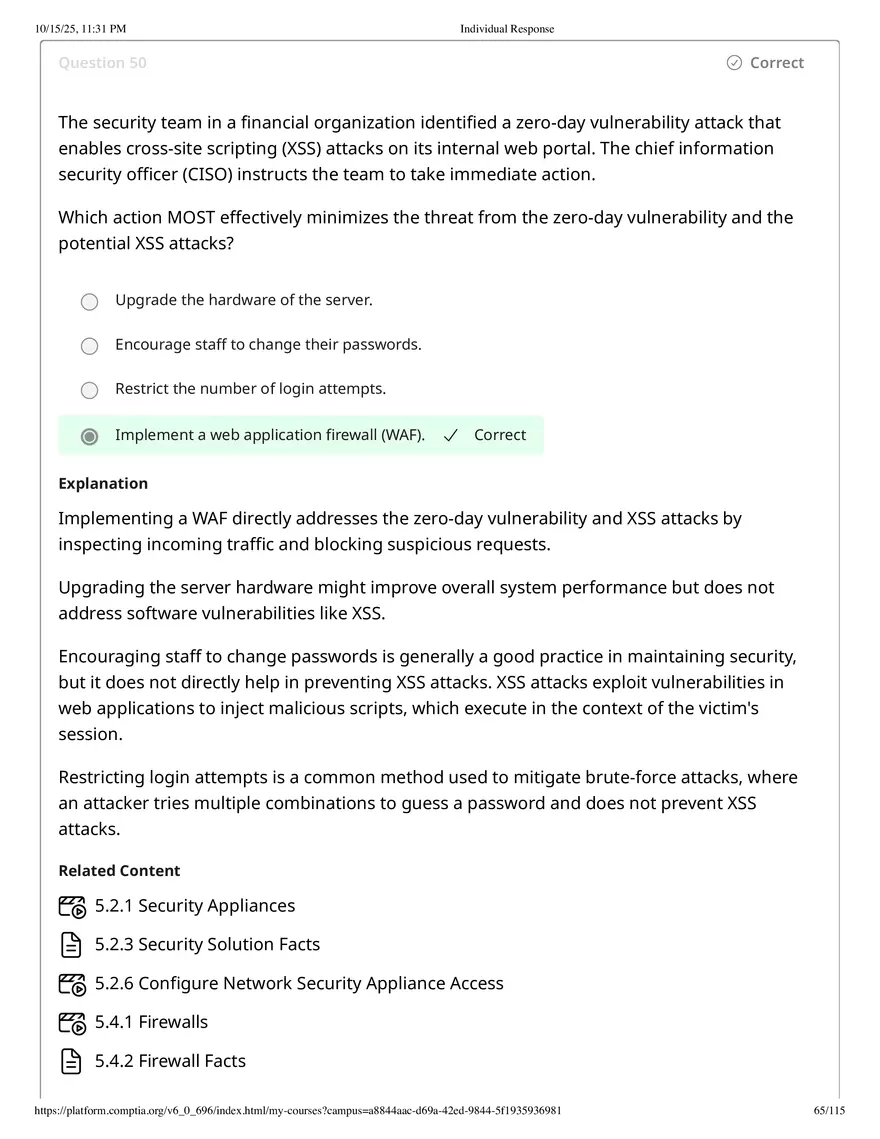 Fall 2025 Midterm Exam Configure a Screened Subnet - Page 77