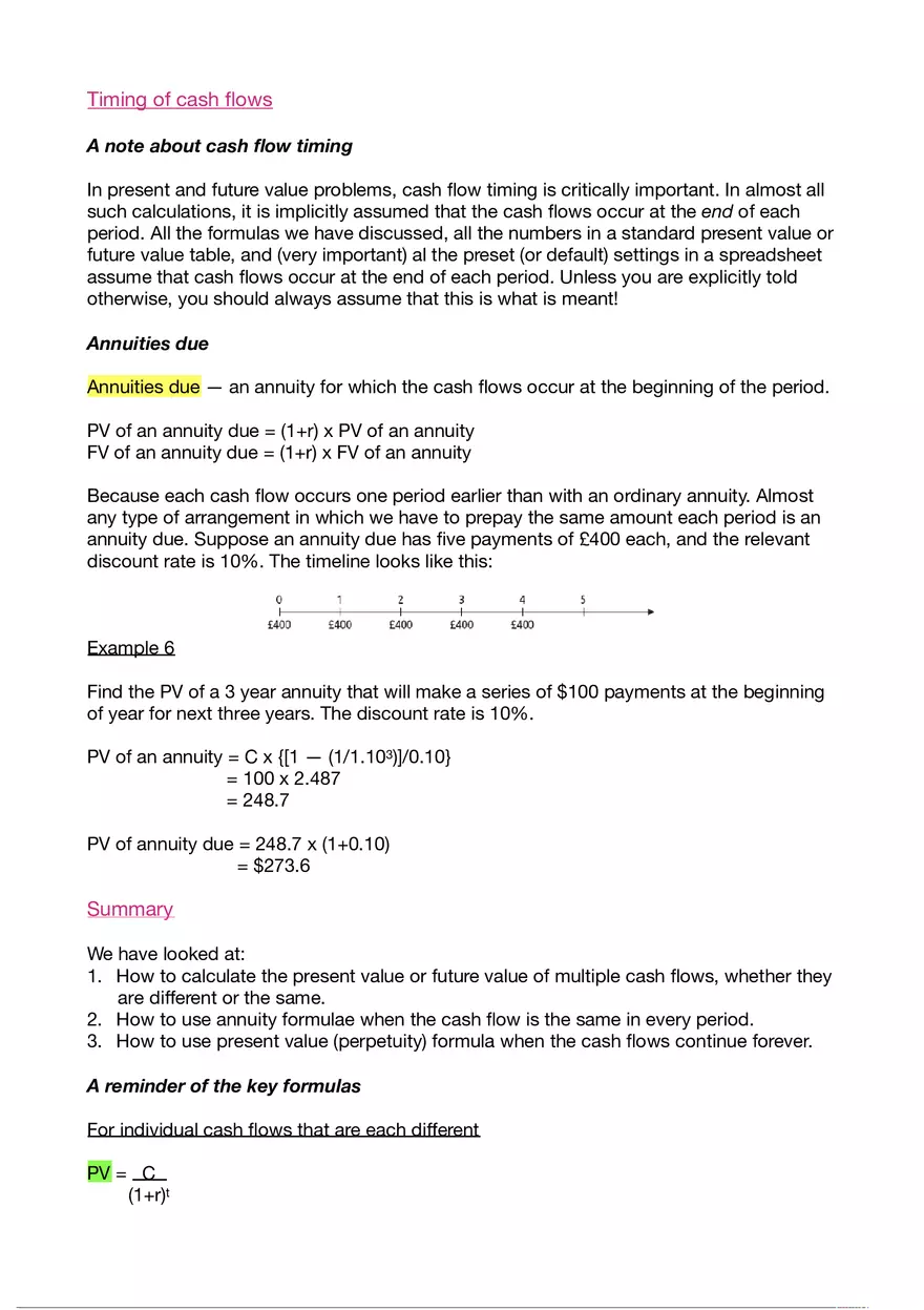 Business Finance Lecture 5 - Page 5