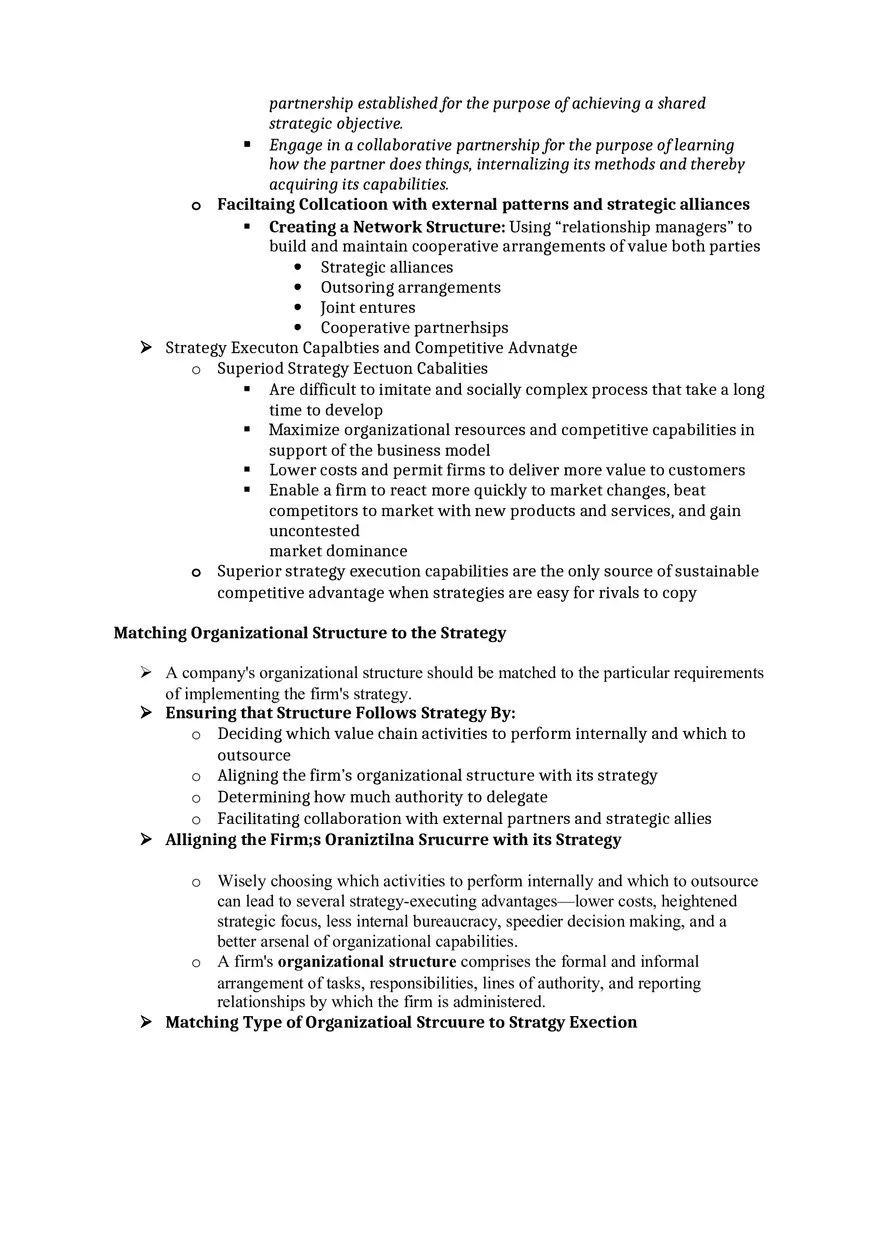 Chapter 10 Summary Crafting and Executing Strategy - Page 4