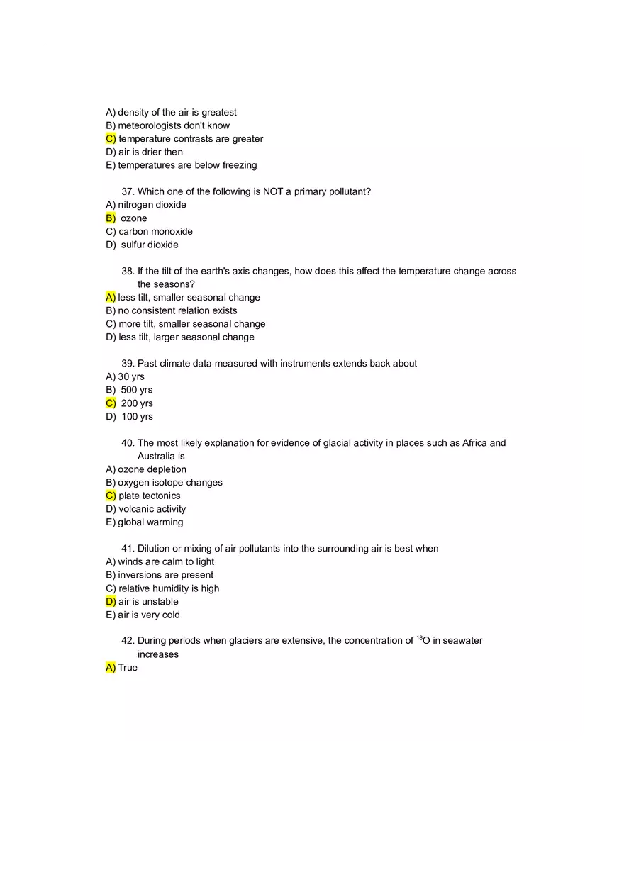 Weather and Climate Final Exam Notes - Page 6