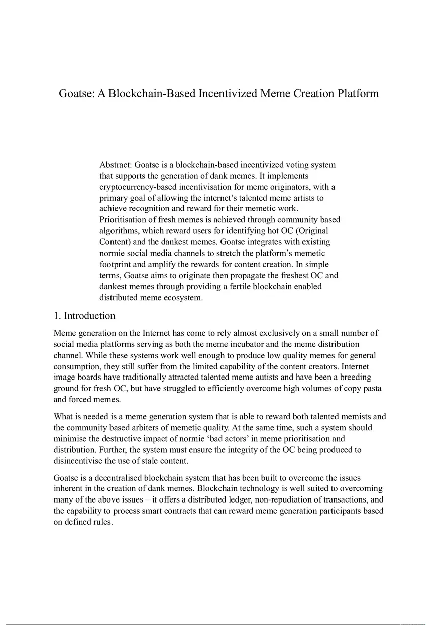 A Blockchain-Based Incentivized Meme Creation Platform - Page 1