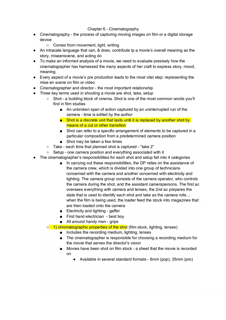 Chapter 6 - Cinematography - Page 1