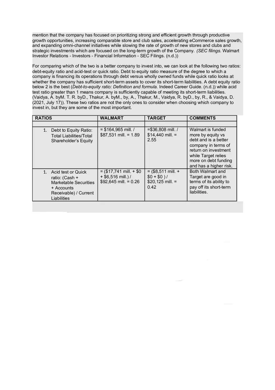 Walmart vs Target Comparison - Page 2