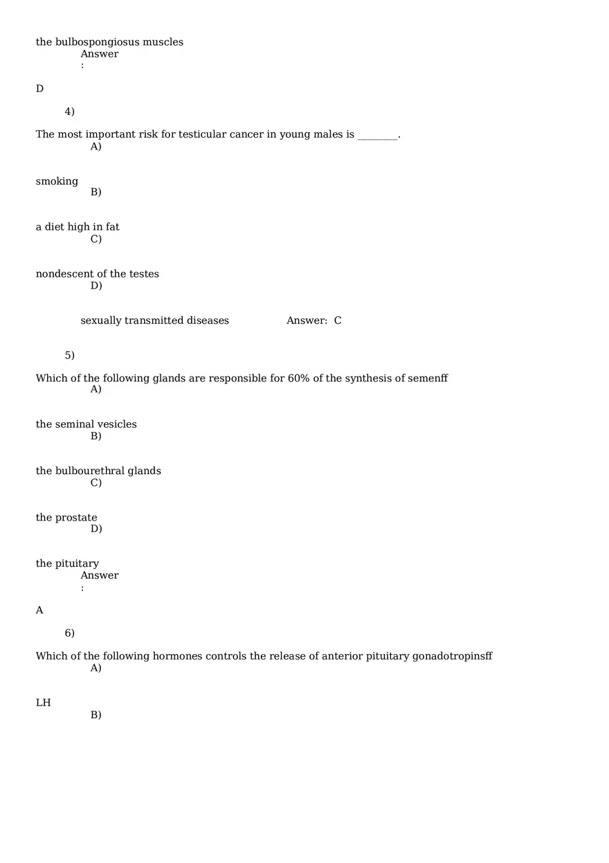 Reproductive System Practice Questions - Part 2 - Page 2