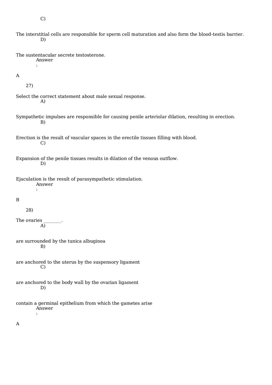 Reproductive System Practice Questions - Part 2 - Page 4