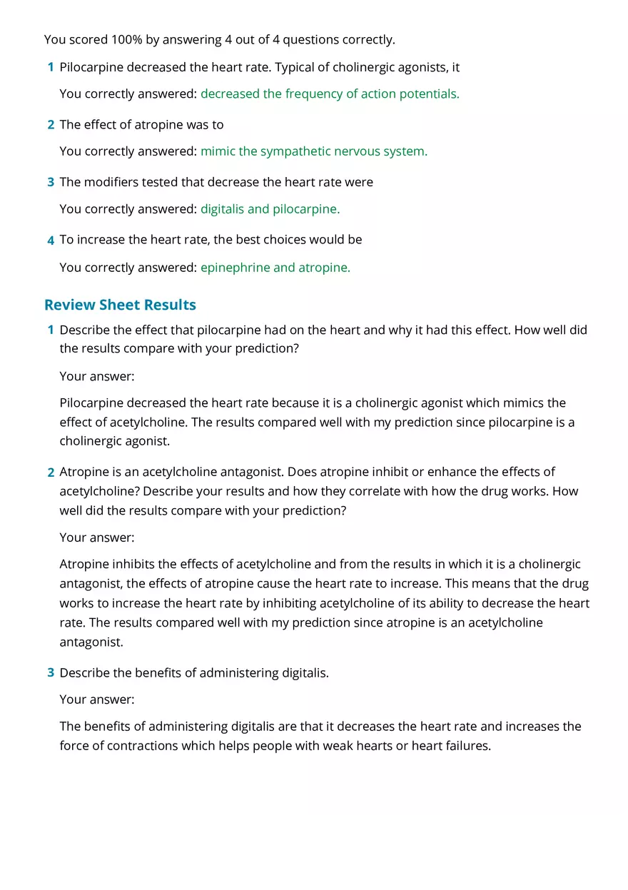 Cardiovascular Physiology Report - Page 4