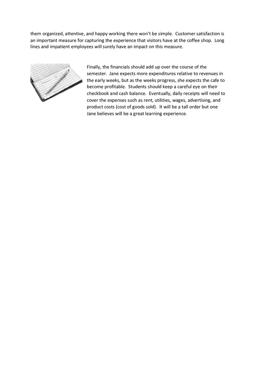 BizCafe Is a Computer Simulation Part 1 - Page 8