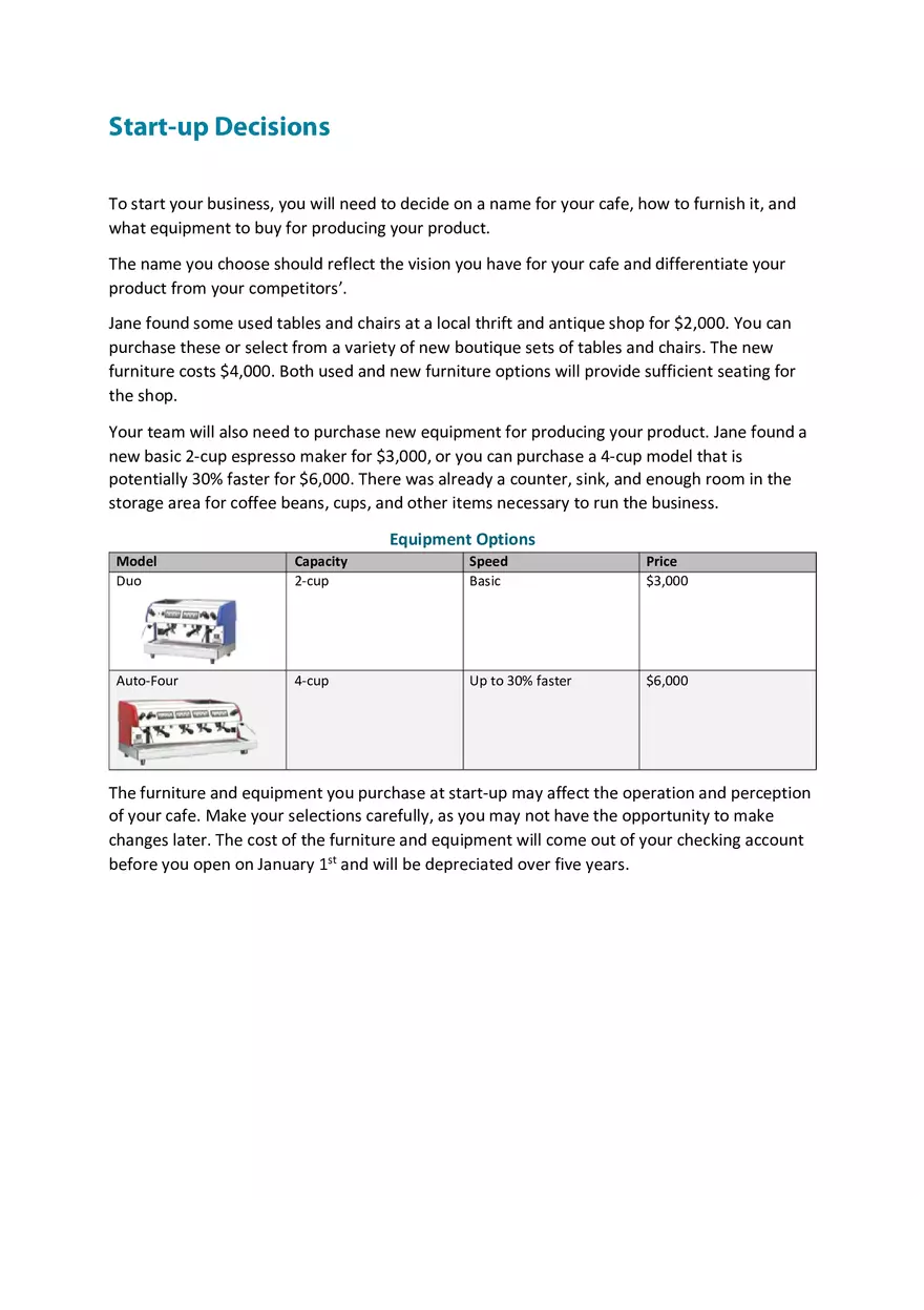 BizCafe Is a Computer Simulation Part 1 - Page 9