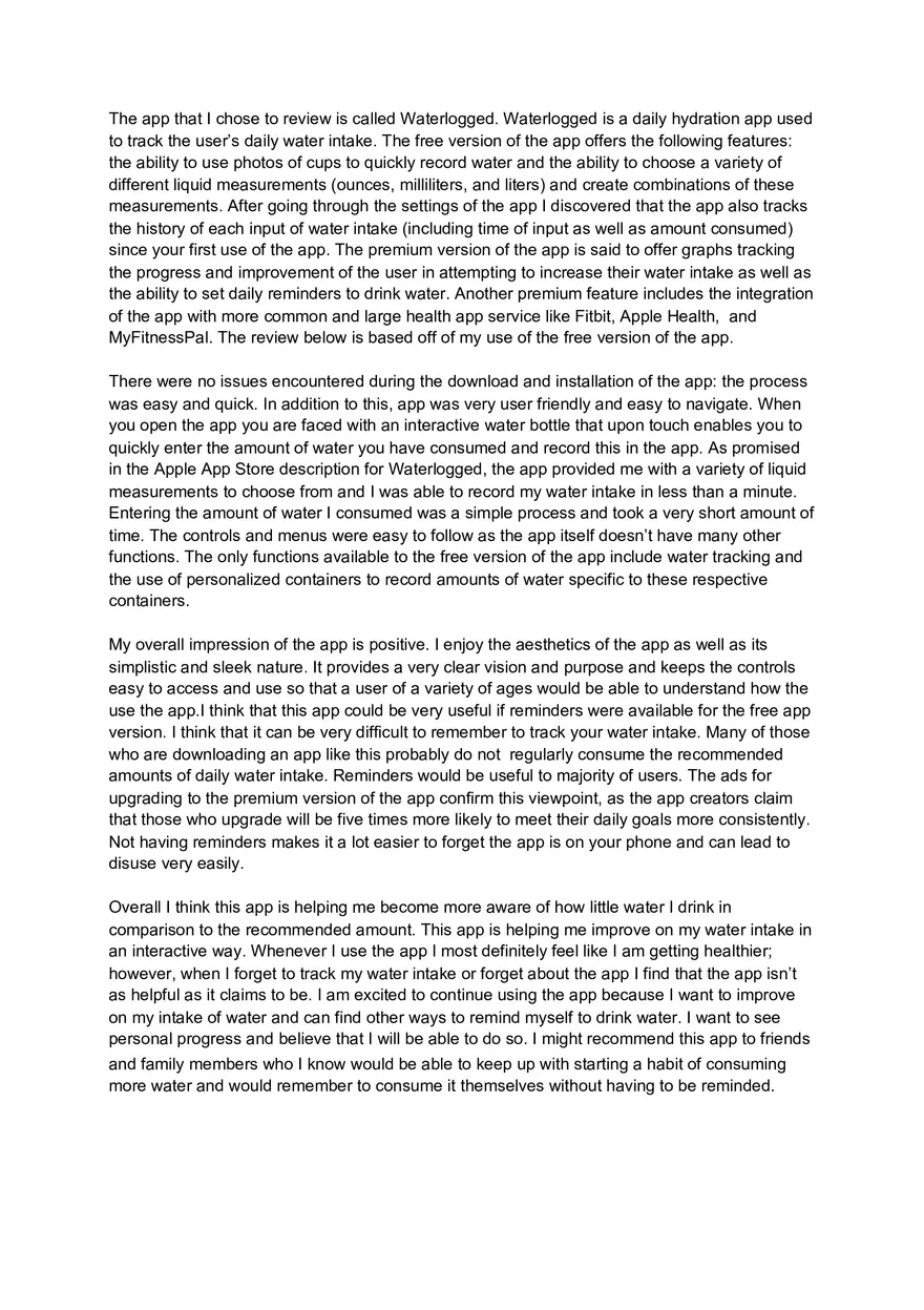 Waterlogged App Review - Page 1
