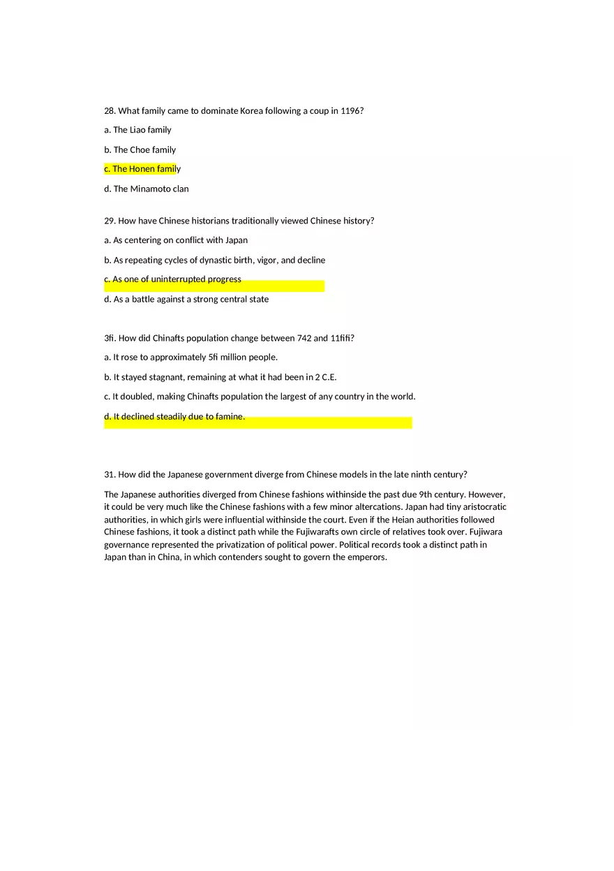 World Civilizations - Chapter 12 Homework Answers - Page 9