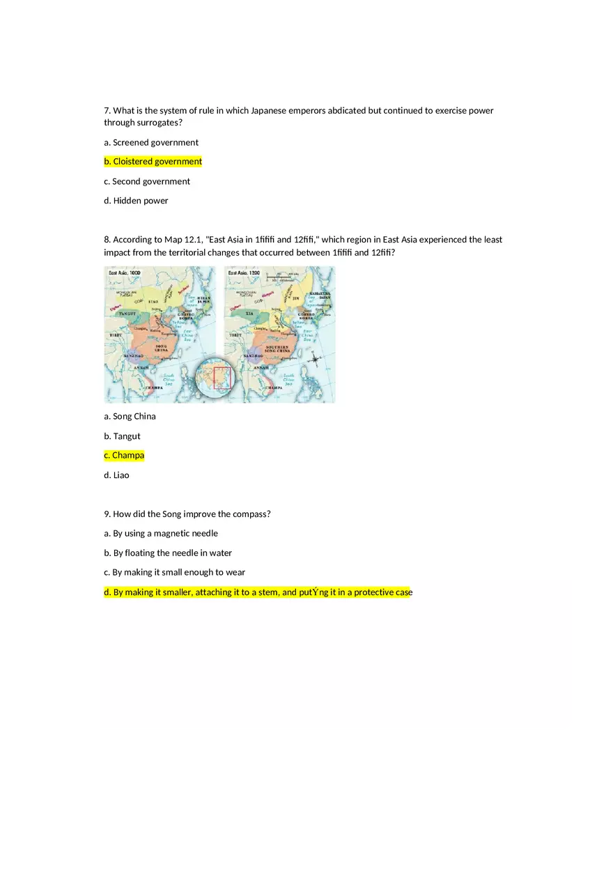 World Civilizations - Chapter 12 Homework Answers - Page 3