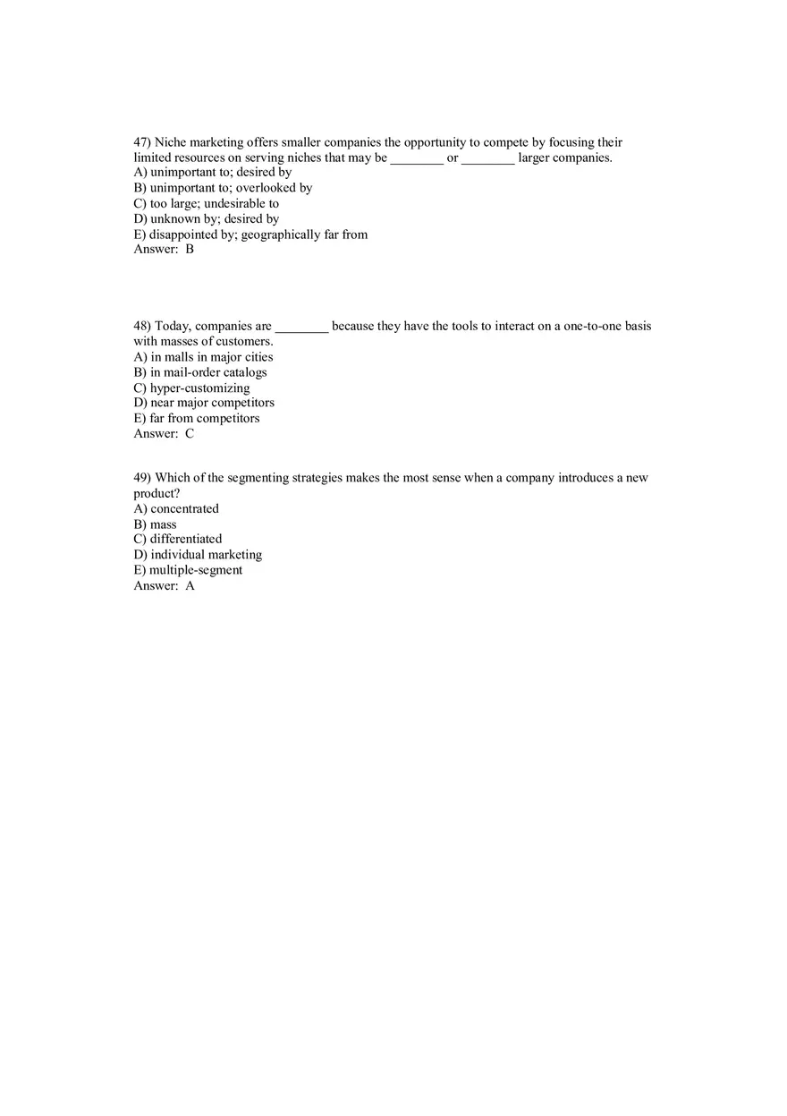 Segmentation, Targeting, and Positioning Answer Key Part 2 - Page 4