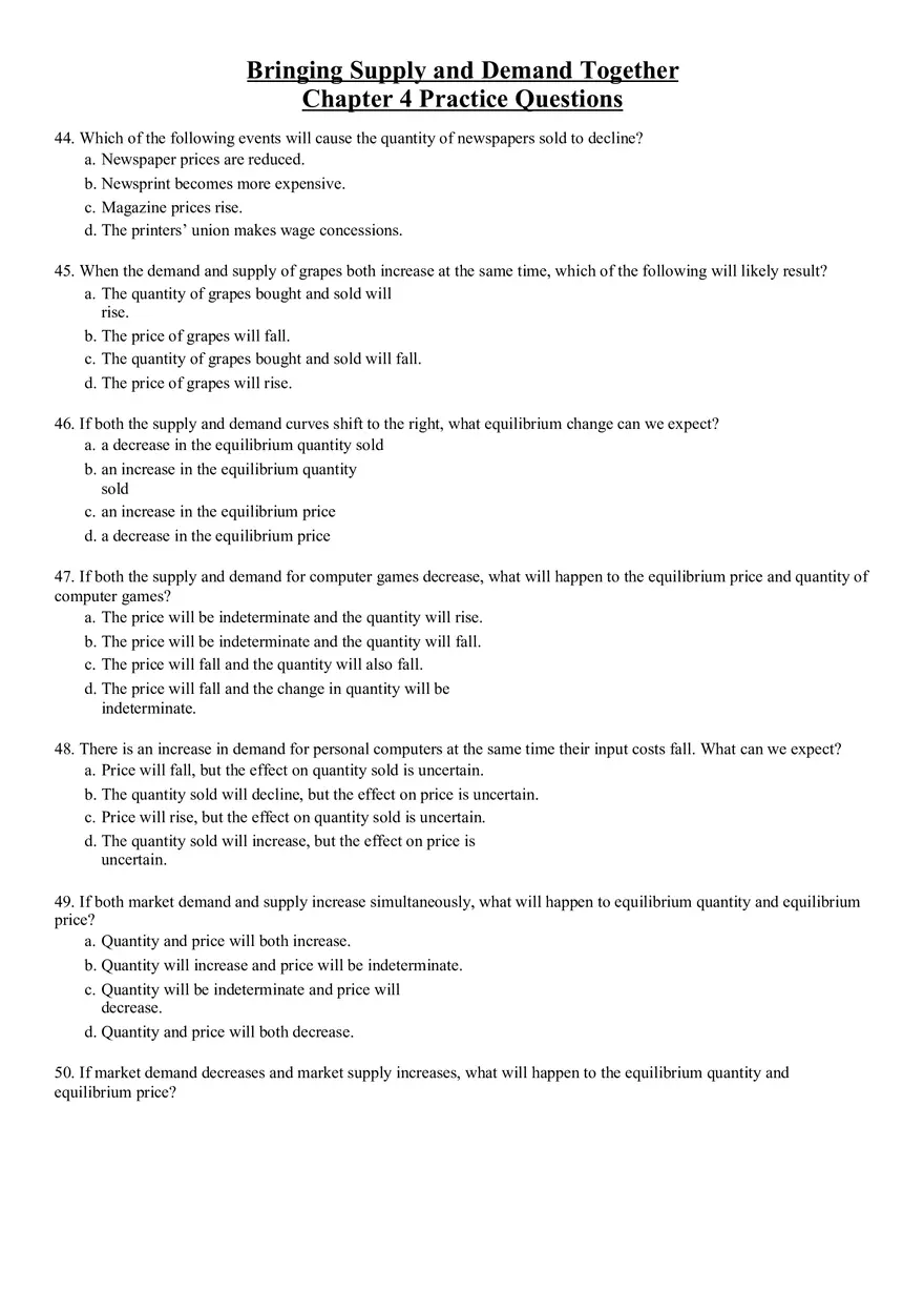 Bringing Supply and Demand Together - Page 6