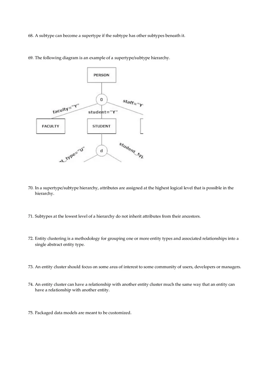 Entity-Relationship Modeling and Subtypes - Quiz - Page 15