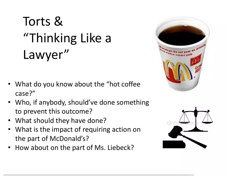 What is a Tort (Lecture) Part 2 - Page 1