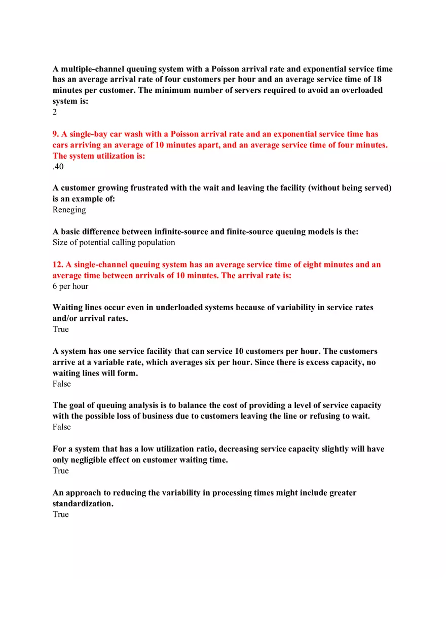 Operations and Supply Chain Management Chapter 13,14,15,17 HW Solutions - Page 9