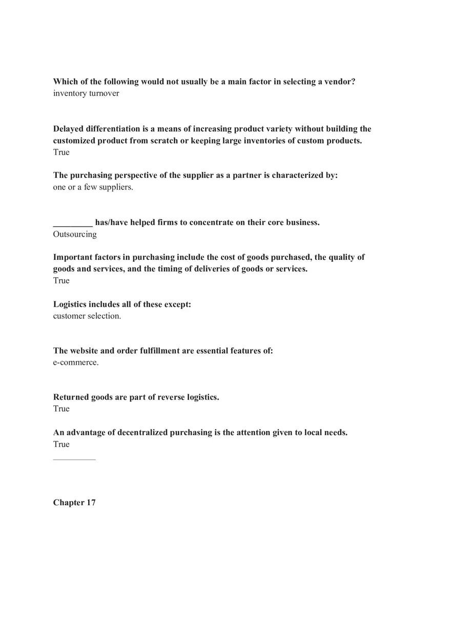 Operations and Supply Chain Management Chapter 13,14,15,17 HW Solutions - Page 6