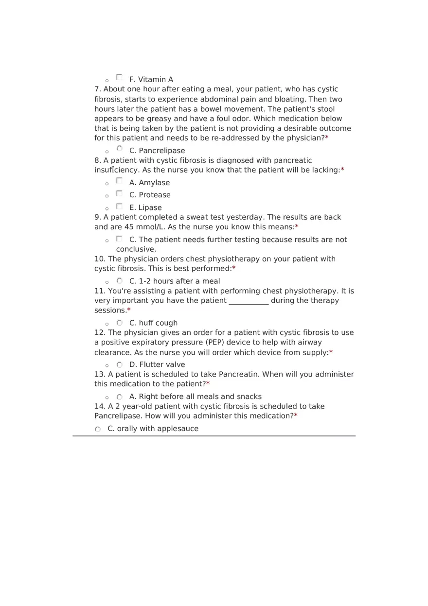 Cystic Fibrosis Questions - Page 2
