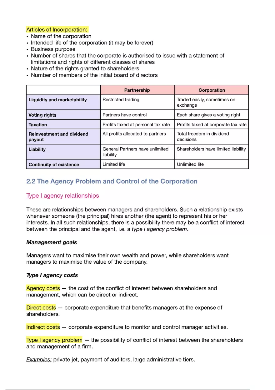 Business Finance Lecture 1 - Page 9