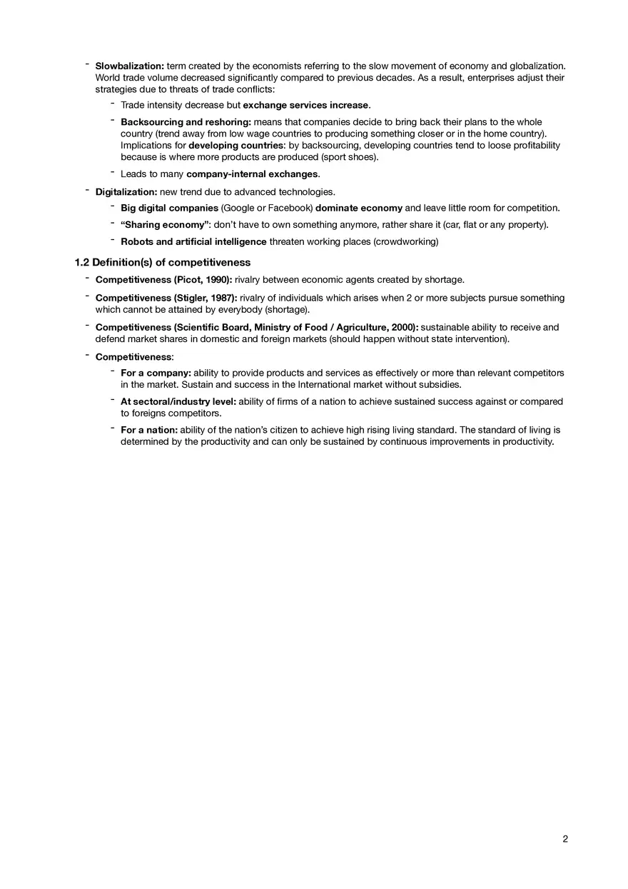 International Competitiveness - Introduction - Page 2
