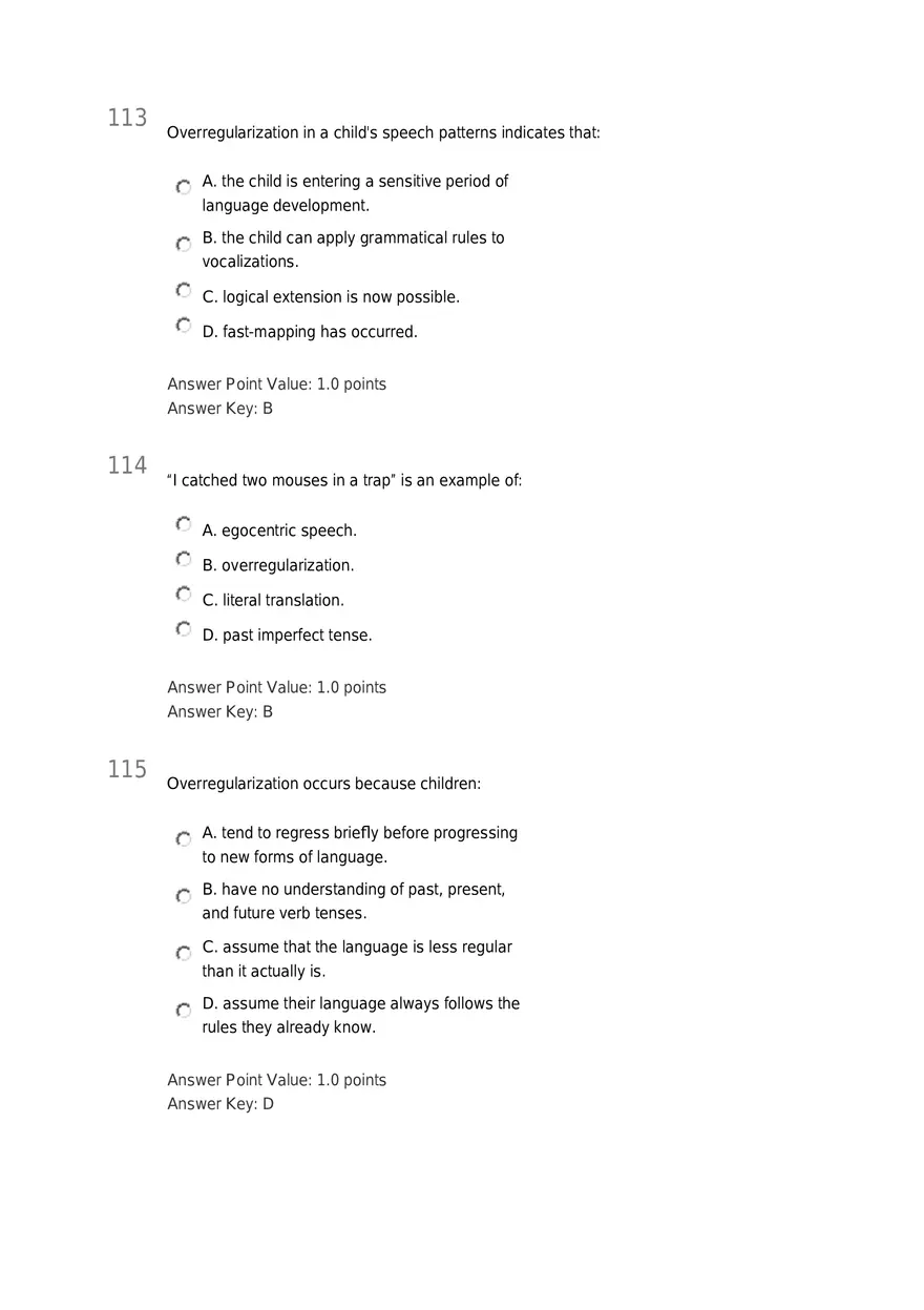 Early Childhood - Body and Mind Answers Part 5 - Page 2