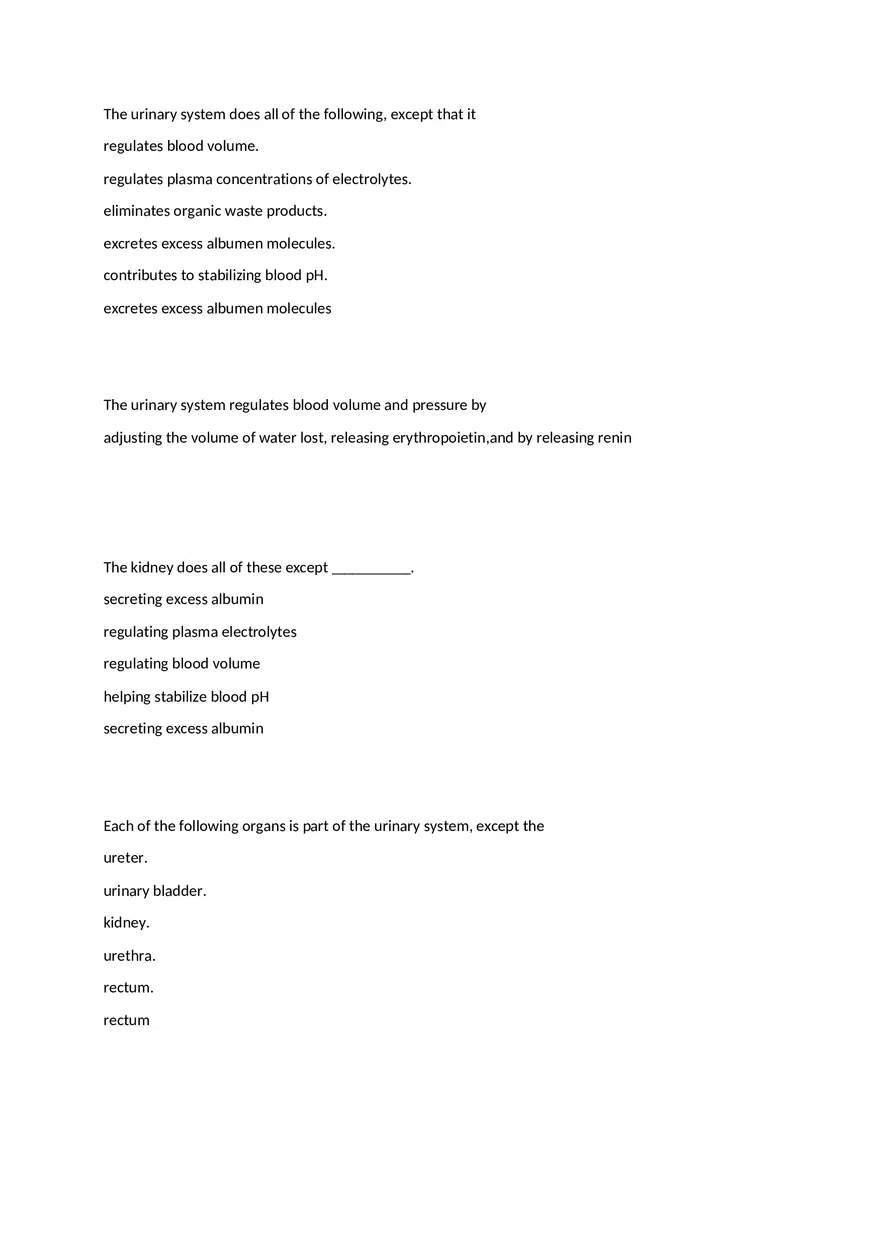 The Urinary System - Page 1