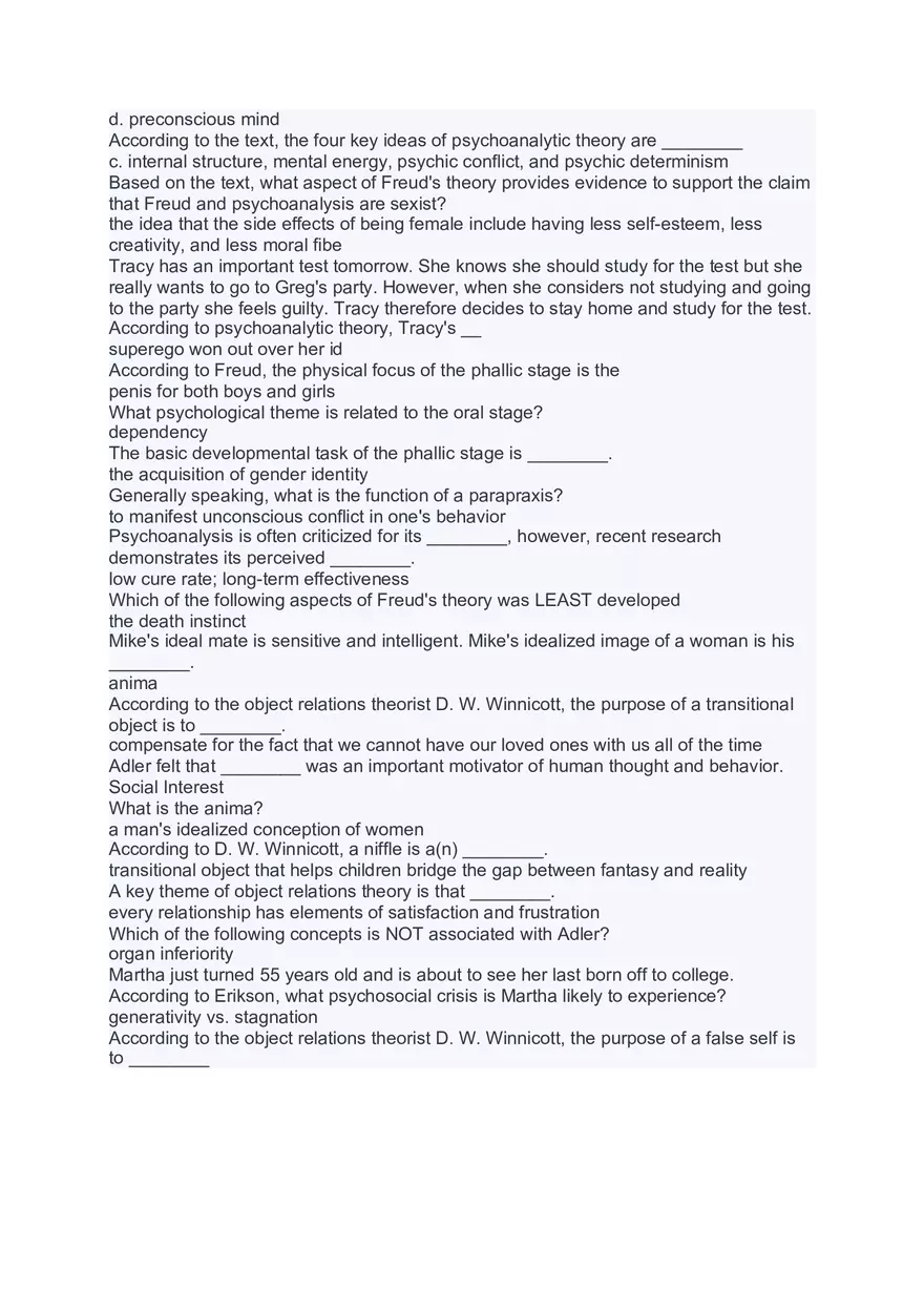 Personality Psychology Study Materials - Page 7