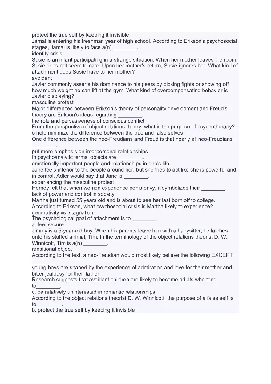 Personality Psychology Study Materials - Page 8