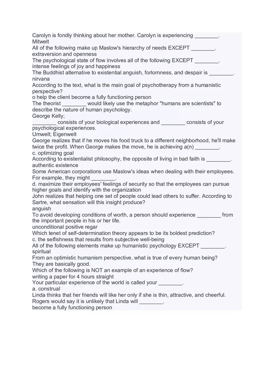 Personality Psychology Study Materials - Page 14