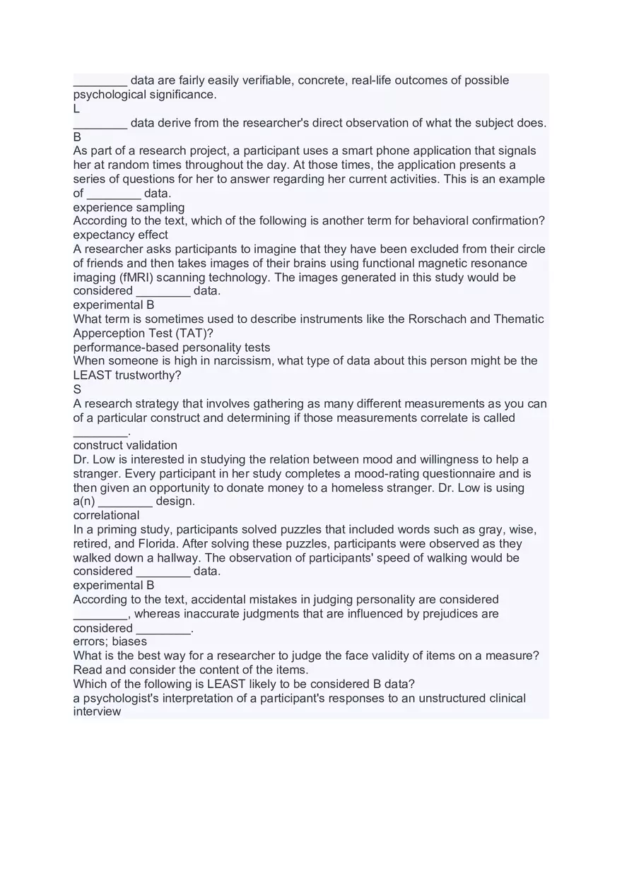 Personality Psychology Study Materials - Page 26