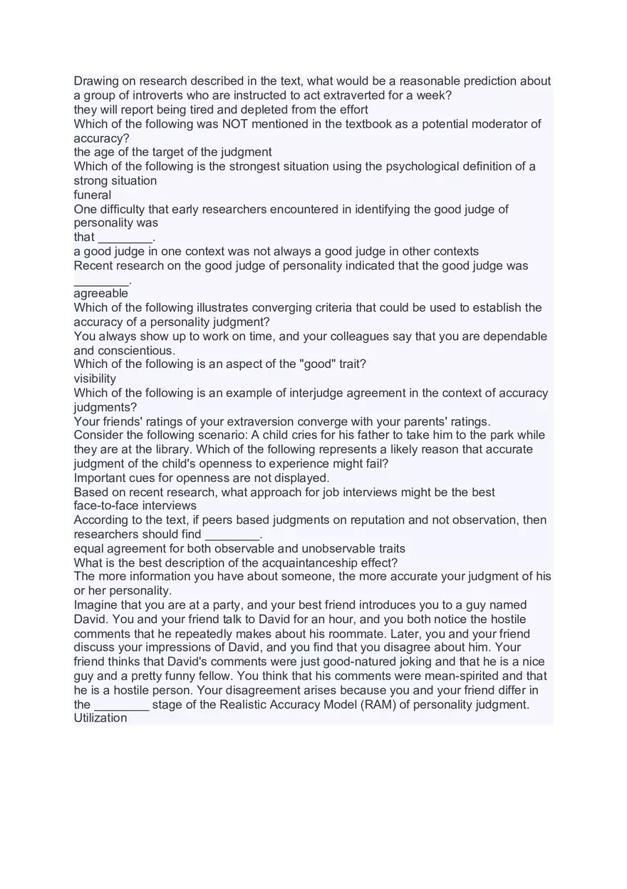 Personality Psychology Study Materials - Page 4