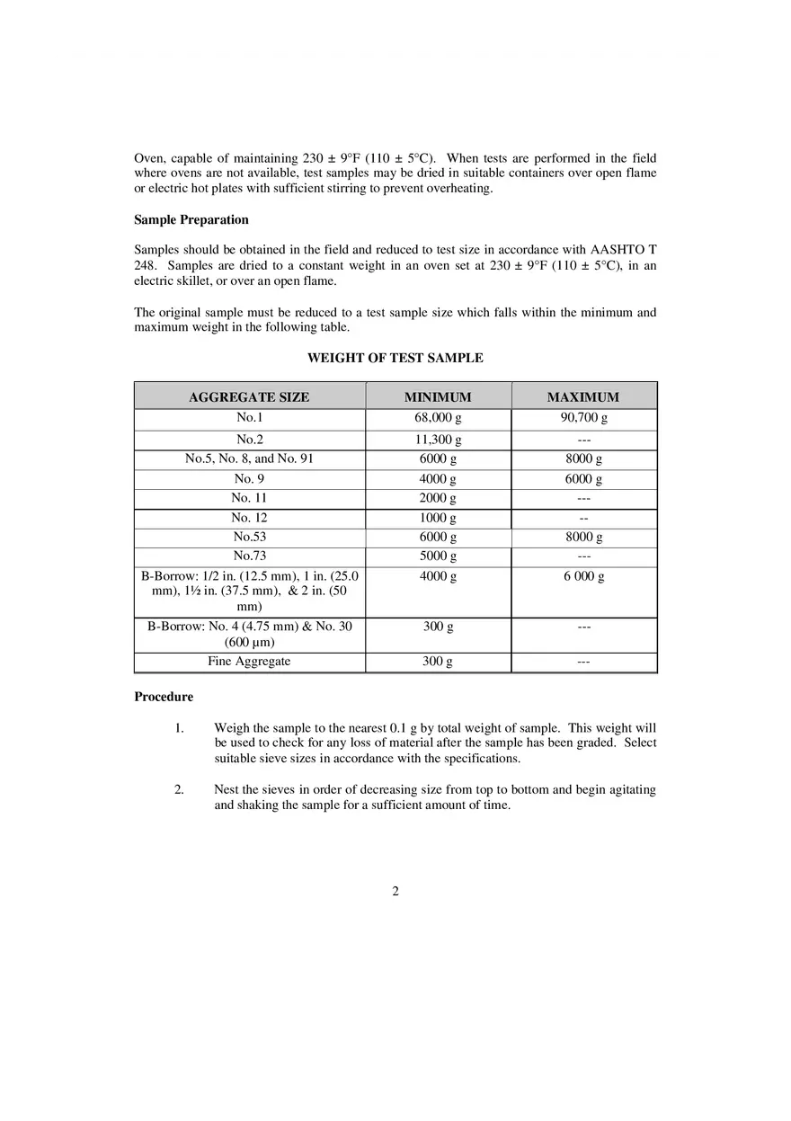 Sieve Analysis of Fine and Coarse Aggregates - Page 2