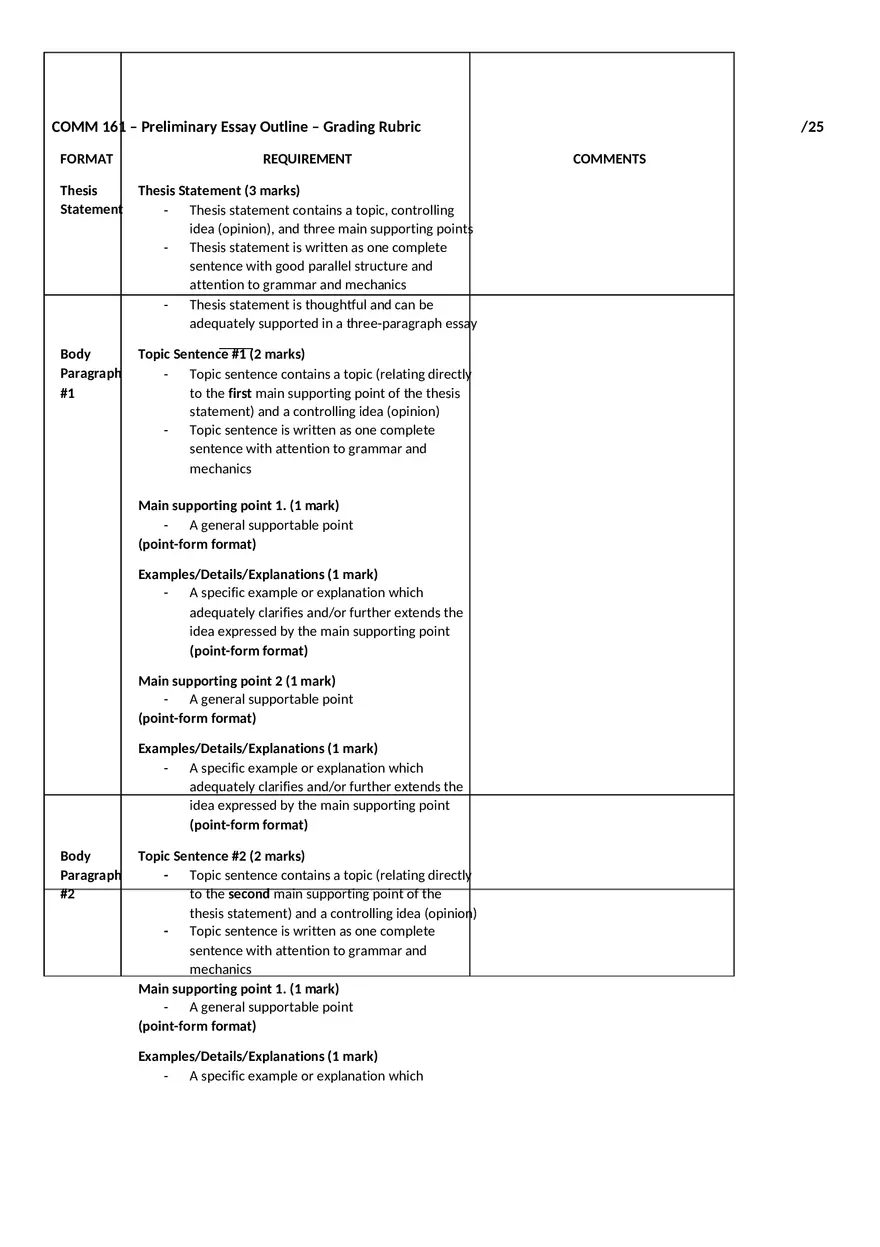 Preliminary Essay Outline Assignment - Page 6