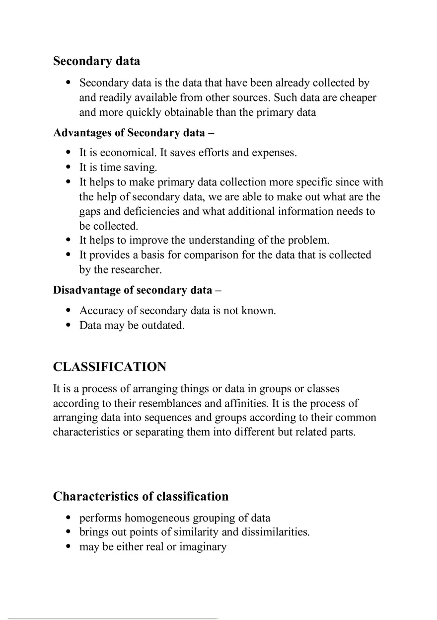 Business Statistics Full Notes - Page 8