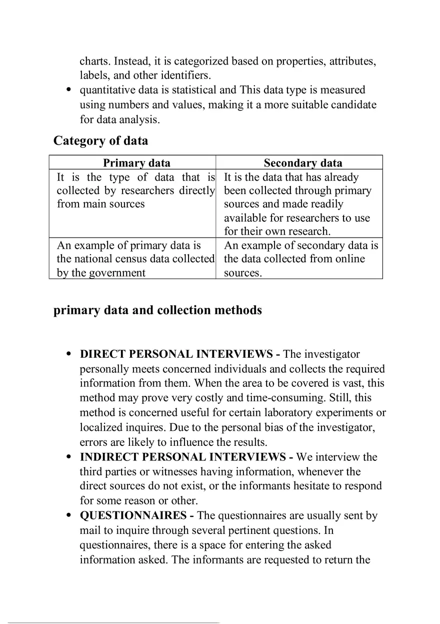 Business Statistics Full Notes - Page 6