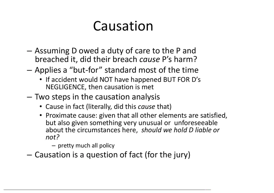 What is a Tort (Lecture) Part 4 - Page 5