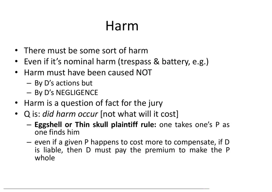 What is a Tort (Lecture) Part 4 - Page 6