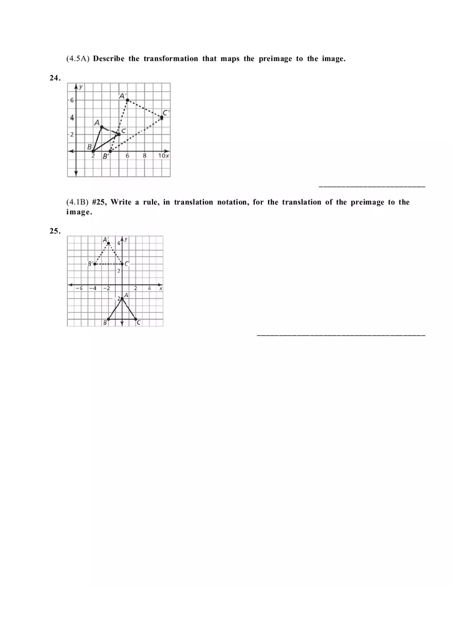Geometry A Chapter 4 Test Review Answer Key - Page 11