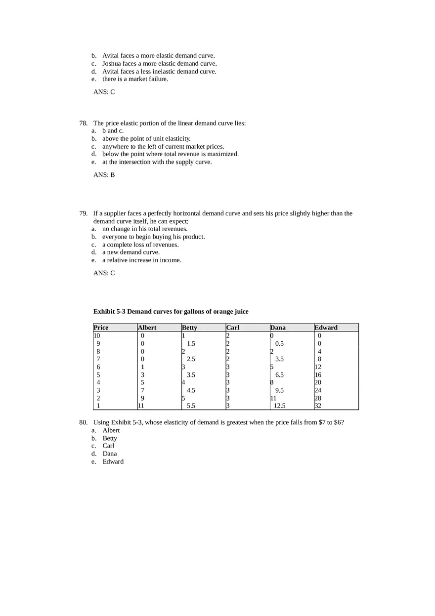 Price Elasticity of Demand and Supply Answer Key Part 2 - Page 7