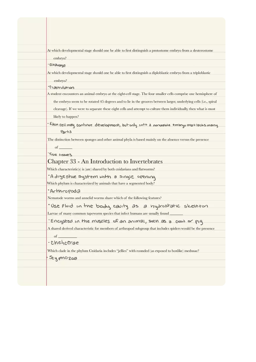 Chapter 32 - An Overview of  Animal Diversity - Page 3