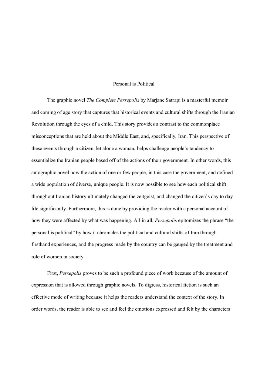 Personal is Political - Page 1