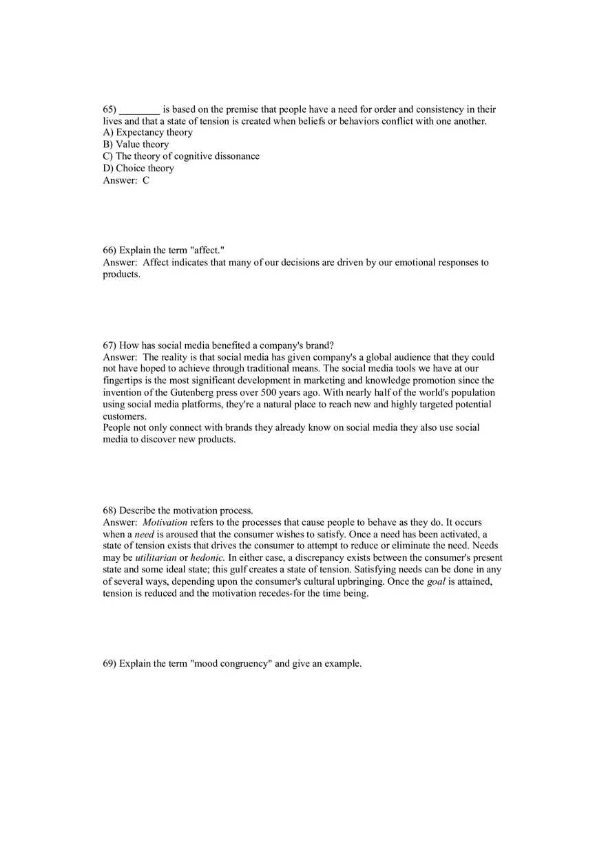 Motivation and Affect Answer Key 2 - Page 7